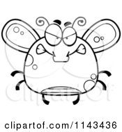 Poster, Art Print Of Black And White Chubby Mad Fly