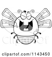 Poster, Art Print Of Black And White Chubby Evil Dragonfly
