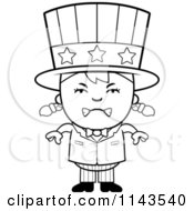 Poster, Art Print Of Black And White Mad Uncle Sam Girl