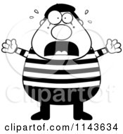 Poster, Art Print Of Black And White Chubby Mime Stressing Out