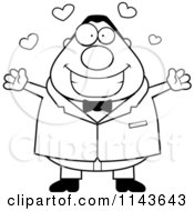 Poster, Art Print Of Black And White Loving Plump Groom