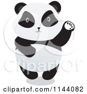 Poster, Art Print Of Cute Panda Standing And Waving