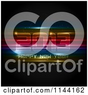 Poster, Art Print Of Neon Futuristic Happy New Year 2013 Background