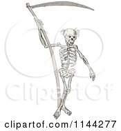 Poster, Art Print Of Grim Reaper Skeleton With A Scythe