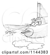 Poster, Art Print Of Black And White Man Flying A Toy Plane Near Guns On An Airplane
