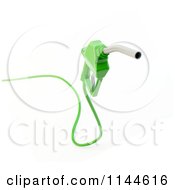 Clipart Of A 3d Green Eco Friendly Biodiesel Fuel Pump Nozzle 1 Royalty Free CGI Illustration