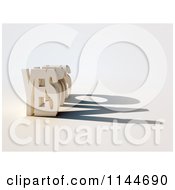 Clipart Of A 3d YES Casting A Contradicting No Shadow Royalty Free CGI Illustration by Mopic