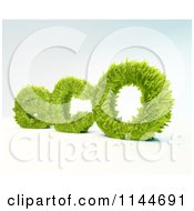 Poster, Art Print Of 3d Green Leaves Forming Eco