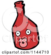 Cartoon Of A Ketchup Bottle Mascot Royalty Free Vector Clipart