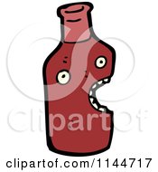 Cartoon Of A Ketchup Bottle Mascot Royalty Free Vector Clipart by lineartestpilot