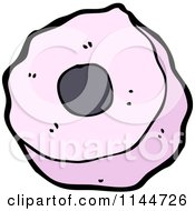 Cartoon Of A Piece Of Licorice Candy Royalty Free Vector Clipart by lineartestpilot
