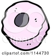 Cartoon Of A Piece Of Licorice Candy Royalty Free Vector Clipart