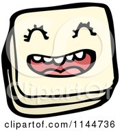 Cartoon Of A Piece Of Licorice Candy Mascot Royalty Free Vector Clipart by lineartestpilot
