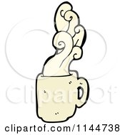 Beige Coffee Mug With Steam 1