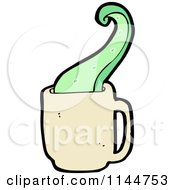 Poster, Art Print Of Beige Coffee Mug With A Tentacle 2