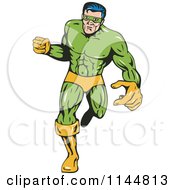 Poster, Art Print Of Male Superhero Running 1
