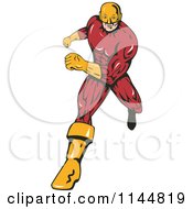 Poster, Art Print Of Male Superhero Running 2