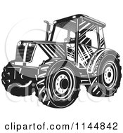 Poster, Art Print Of Black And White Tractor