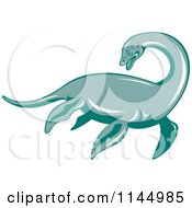 Retro Loch Ness Monster Pliosaur Dinosaur