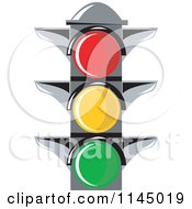 Poster, Art Print Of Retro Traffic Light