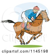 Poster, Art Print Of Derby Horse Race Jockey