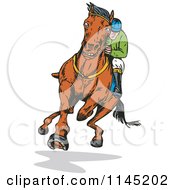 Poster, Art Print Of Derby Jockey Racing A Horse 2