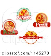 Poster, Art Print Of Pizza Pie Logos 2