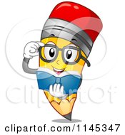 Reading Pencil Mascot