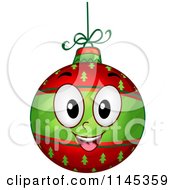 Poster, Art Print Of Happy Christmas Bauble Mascot
