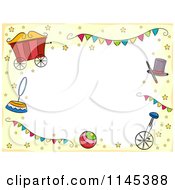 Poster, Art Print Of Circus Border With Copyspace And Stars
