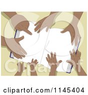Poster, Art Print Of Book With Hands Of A Black Family