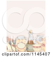Poster, Art Print Of Backgorund Of Country Styled Kitchen Items And Condiments