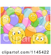 Poster, Art Print Of Background Of Happy Colorful Balloons