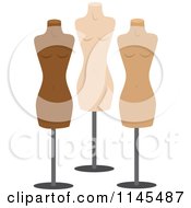 Poster, Art Print Of Three Fashion Mannequins