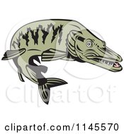 Poster, Art Print Of Green Muskellunge Fish