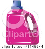 Pink Liquid Laundry Detergent Bottle