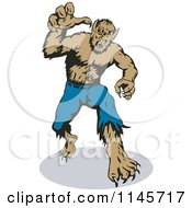 Poster, Art Print Of Werewolf Reaching Outwards