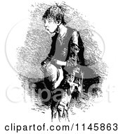 Poster, Art Print Of Retro Vintage Black And White Poor Boy