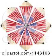 Poster, Art Print Of American Flag Pencil Burst