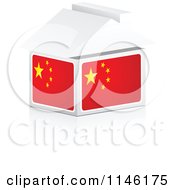 Poster, Art Print Of 3d Chinese Flag House