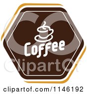 Poster, Art Print Of Brown Coffee Logo 1