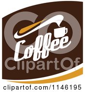 Poster, Art Print Of Brown Coffee Logo 4