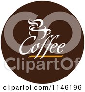 Poster, Art Print Of Brown Coffee Logo 5