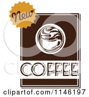 Poster, Art Print Of Brown Coffee Logo 6