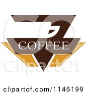 Poster, Art Print Of Brown Coffee Logo 8