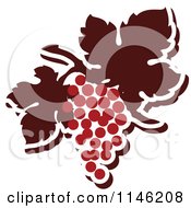 Poster, Art Print Of Bunch Of Red Grapes 4