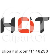Clipart Of A Hot Chili Pepper Text Design 6 Royalty Free Vector Illustration