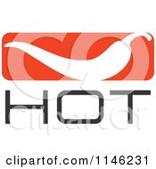 Clipart Of A Hot Chili Pepper Text Design 7 Royalty Free Vector Illustration