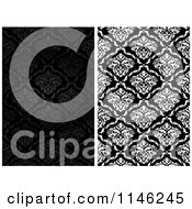 Clipart Of Damask Patterns Royalty Free Vector Illustration