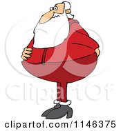 Poster, Art Print Of Santa Holding His Rear And Needing To Use The Restroom